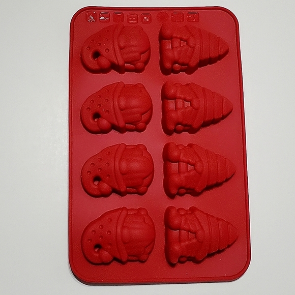 NEW SET OF 3 SILICONE CHOCOLATE MOLD (22 CAVITIES) -  6 DESIGNS - Picture 6 of 15